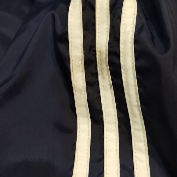 vintage adidas jacket Mens Size 2XL Navy Zip Button Parka - Picture 5 of 15